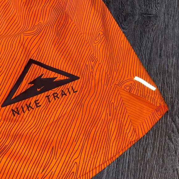 Nike Flex Stride Trail Men’s Running Shorts 5" Dri-FIT DJ0588-803 Size Orange - Picture 2 of 14